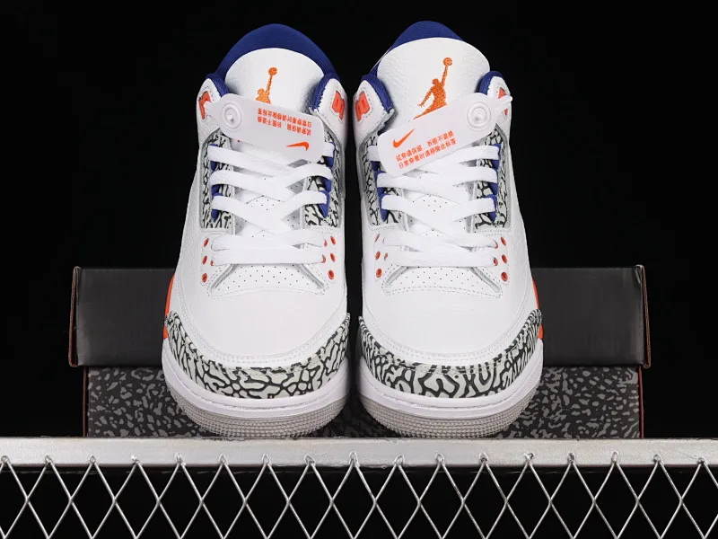 All categories Air Jordan Jordan series basketball shoes Air Jordan 3 Air Jordan 3 Retro "Knicks" AJ3 Joe 3 Knicks color 136064-148